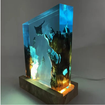 Batfish Resin Lamp