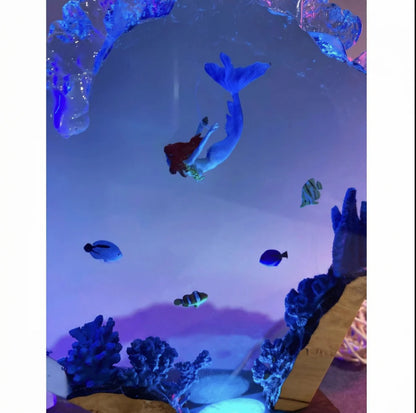 The little mermaid Resin Lamp